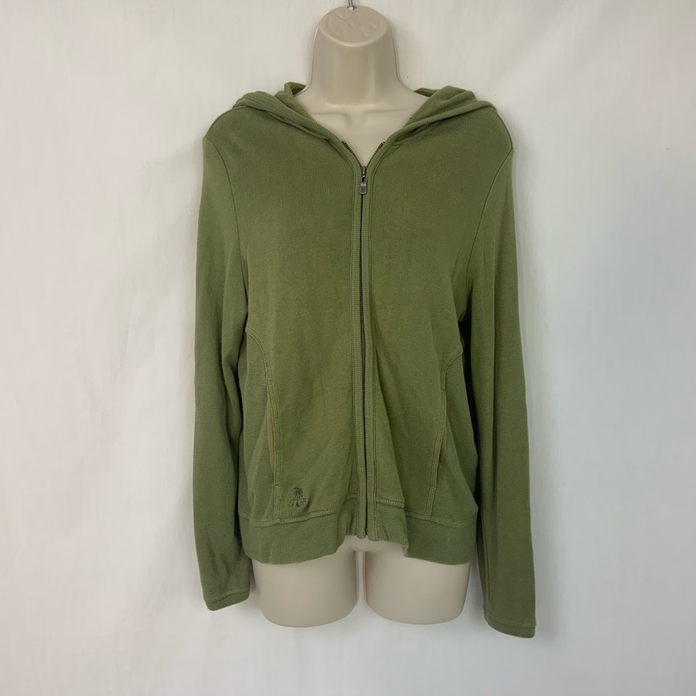 Tommy Bahama M Full Zip Lightweight Jacket Green